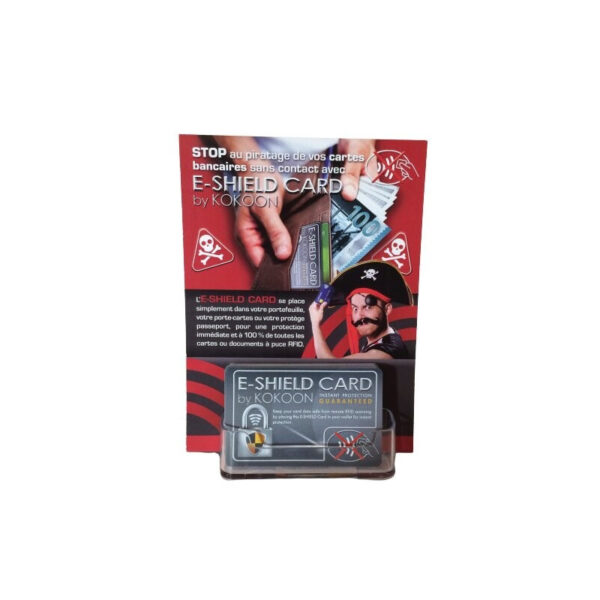 Présentoir de 10 cartes Barrière RFID E-Shield