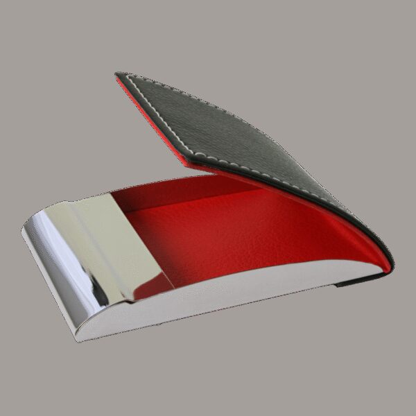 Présentoir de 8 porte-cartes Barrière RFID en aluminium & simili cuir Prestige – Image 4