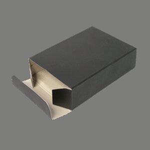 Porte cartes Barrière RFID Aluminium & Simili cuir noir - Rouge