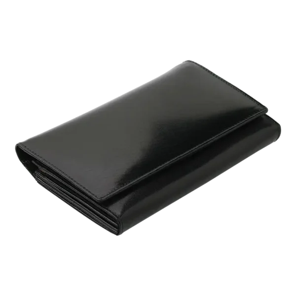 Portefeuille femme compagnon barrière anti-RFID - Noir