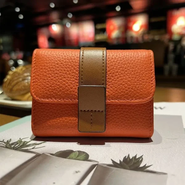 Portefeuille Accordéon 12 poches, barrière RFID KOKOON - Orange