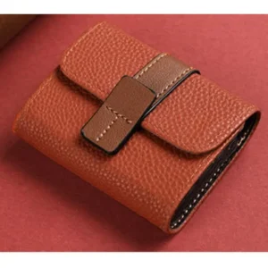 Portefeuille Accordéon 12 poches, barrière RFID KOKOON - Marron