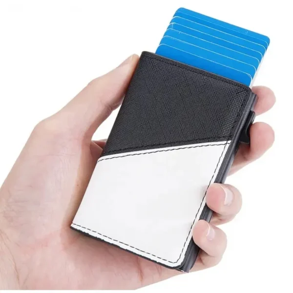 Présentoir 8 portefeuilles patchwork avec boitier anti RFID – Image 5