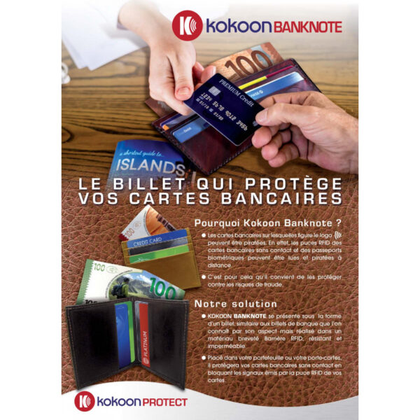 Billet Barrière RFID Kokoon Banknote Visuel Automne – Image 6