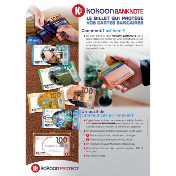 Billet Barrière RFID Kokoon Banknote Visuel Automne – Image 7