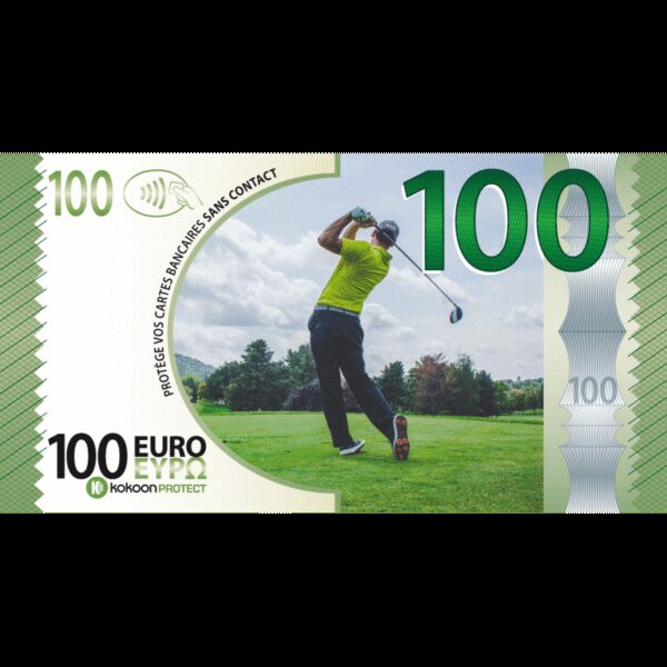 Billet Barrière RFID Kokoon Banknote Visuel Golf – Image 2