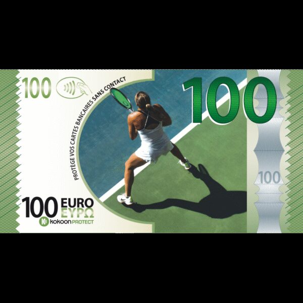 Billet Barrière RFID Kokoon Banknote Visuel Tennis