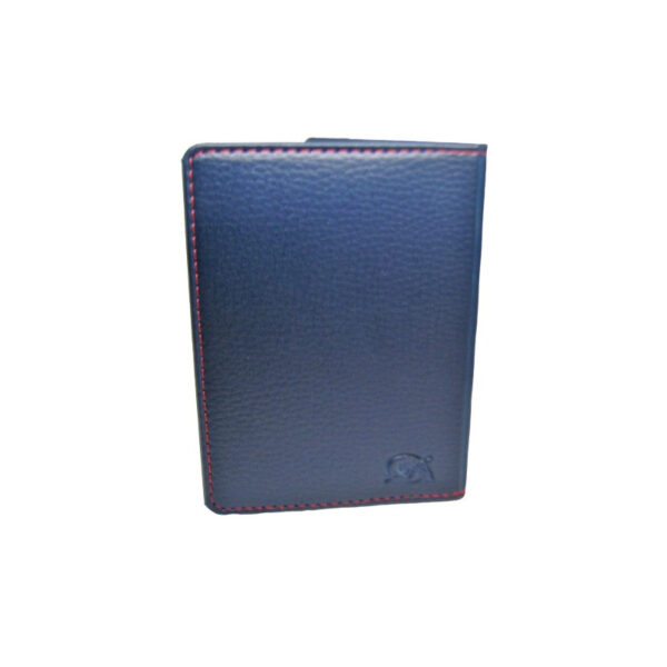 Protège-passeport Simili cuir bleu marine – Image 3