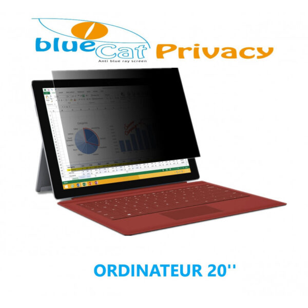 Filtre de confidentialité anti lumière bleue pour ordinateur 20" – Image 3