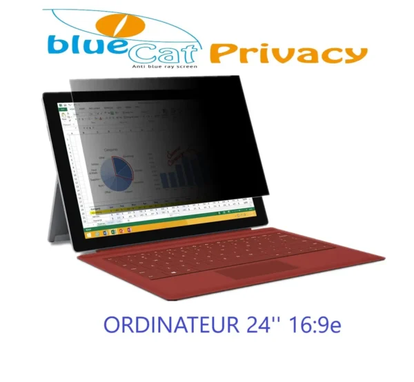Filtre de confidentialité anti lumière bleue pour ordinateur 24" 16/9e – Image 6