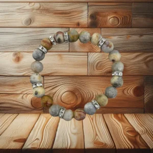 BRACELET FEMME AGATE CRAZY LACE - 19CM