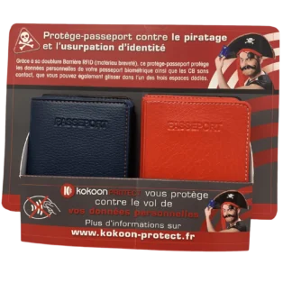 PRESENTOIR DE 12 PROTEGES PASSEPORTS SIMILI CUIR