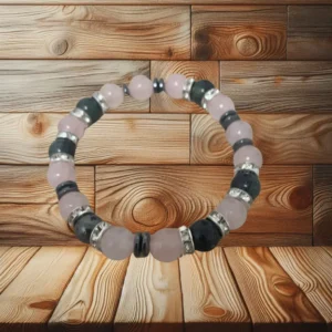 BRACELET QUARTZ ROSE & KAMBABA - 18CM