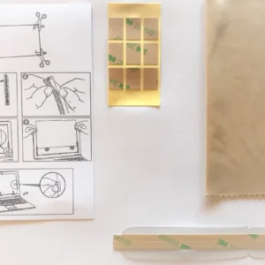 Kit de pose amovible pour filtres anti lumière bleue