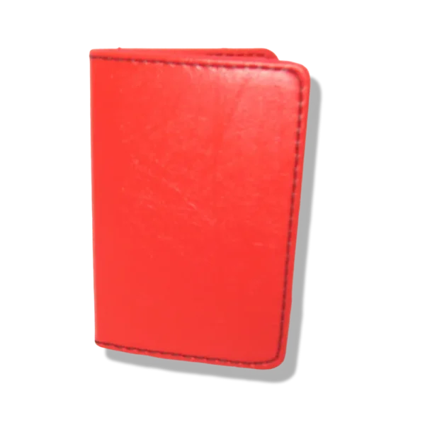 Protège-CB Simili cuir 2 cartes Rouge