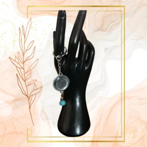 Porte Clefs Anti Ondes avec Turquenite - ARBRE DE VIE