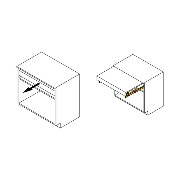 Emuca Coulisses pour table extensible et relevable Oplà Top, Aluminium, Acier inox anodisé – Image 5