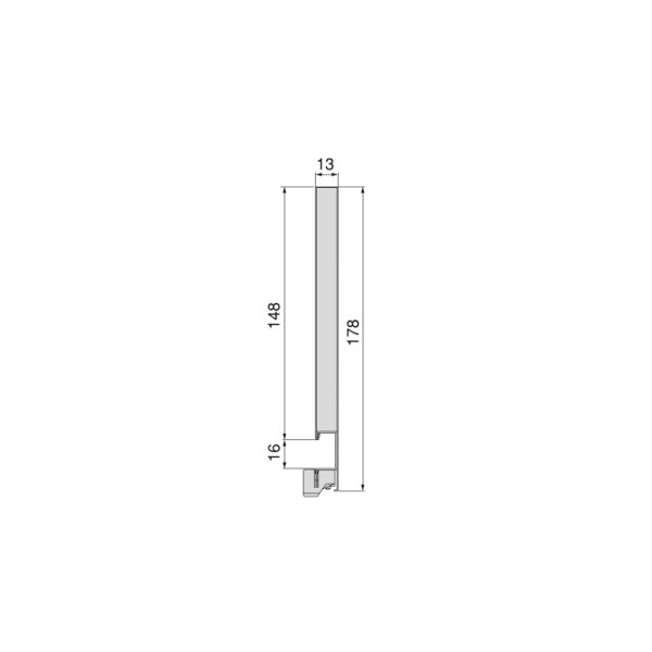 Emuca Tiroir extérieur Vertex 40kg hauteur 178mm, profondeur 350mm, Acier, Gris peint – Image 6
