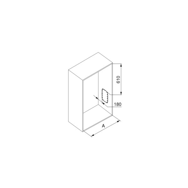 Emuca Penderie rabattable pour armoire Sling, 450 - 600, Chromé, Acier et Plastique. – Image 5