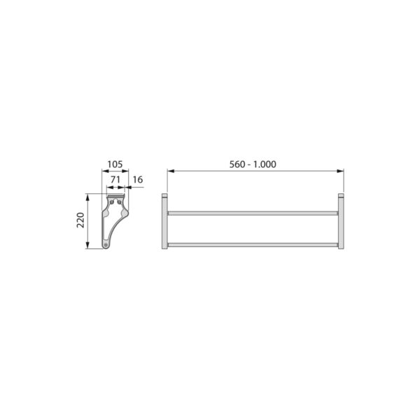 Emuca Range-chaussures Self pour intérieur d'armoire, Peint en aluminium, Acier et Plastique. – Image 8