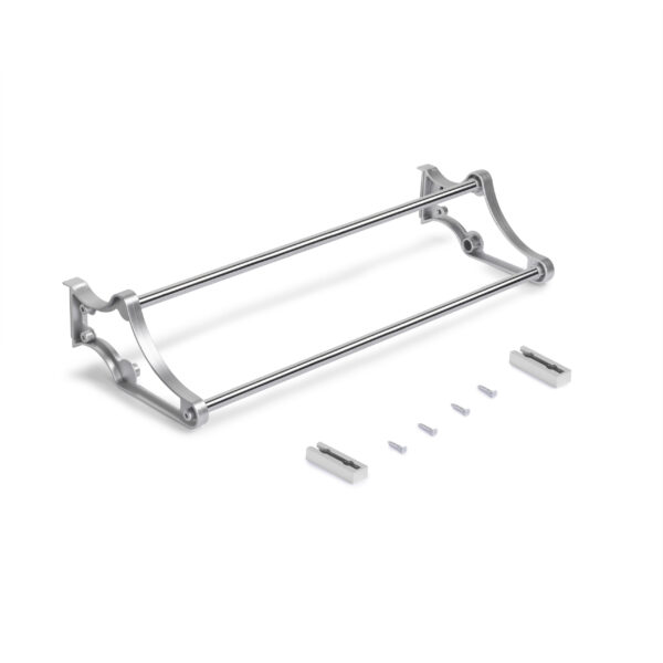 Emuca Range-chaussures Self pour intérieur d'armoire, Peint en aluminium, Acier et Plastique.