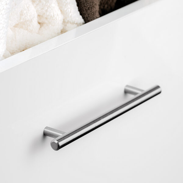 Emuca Poignée pour meubles Orlando, L252mm, entraxe 192mm, Acier, Nickel satiné – Image 2