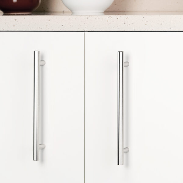 Emuca Poignée pour meubles Orlando, L252mm, entraxe 192mm, Acier, Nickel satiné – Image 3