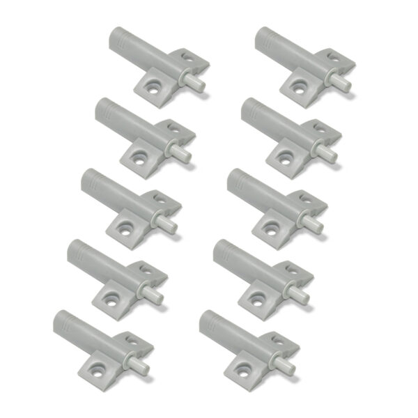 Emuca Lot de 10 pistons d'amortissement pour porte Rlevable Minidamp 2, Fermeture amortie, Plastique, Gris