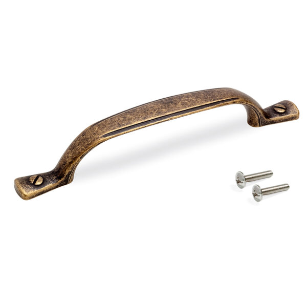 Emuca Lot de 20 poignées pour meubles Nairobi, L139mm, entraxe 96mm, Zamak, Bronze – Image 2