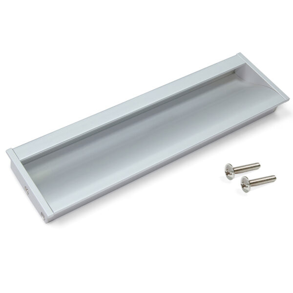 Emuca Lot de 20 poignées pour meubles Alfafar, L190mm, entraxe 160mm, Aluminium, Anodisé mat – Image 2