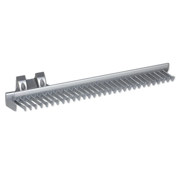 Emuca Porte cravates latéral extractible, Anodisé mat, Plastique et Aluminium.