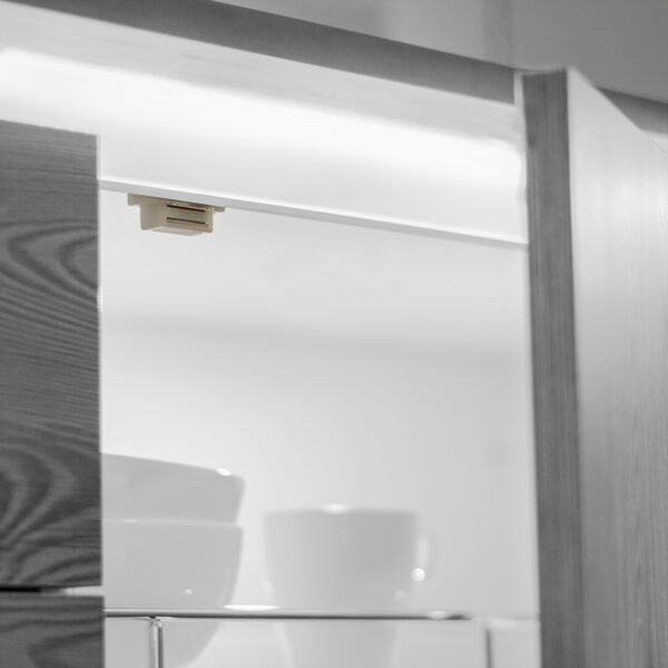 Emuca Lot de 20 ferme-portes magnétiques, Acier et plastique, Blanc – Image 5