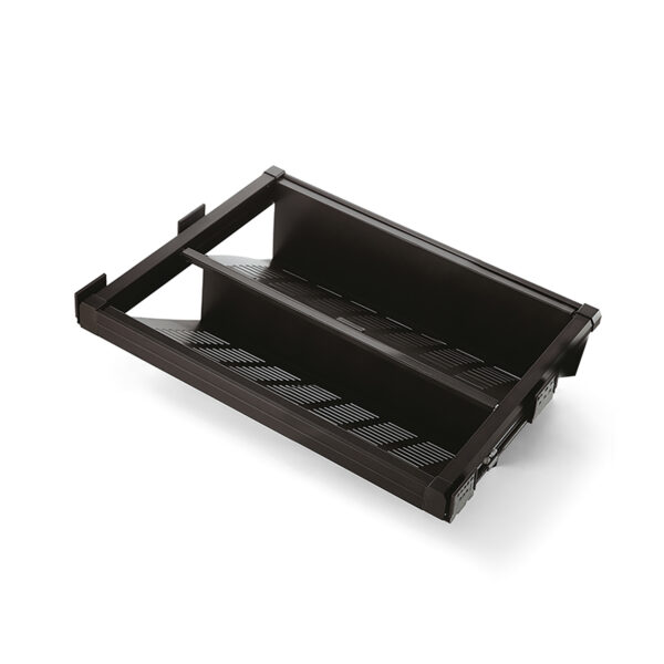 Emuca Range-chaussures extractible Moka, 564 - 594, Peint en moka, Acier.