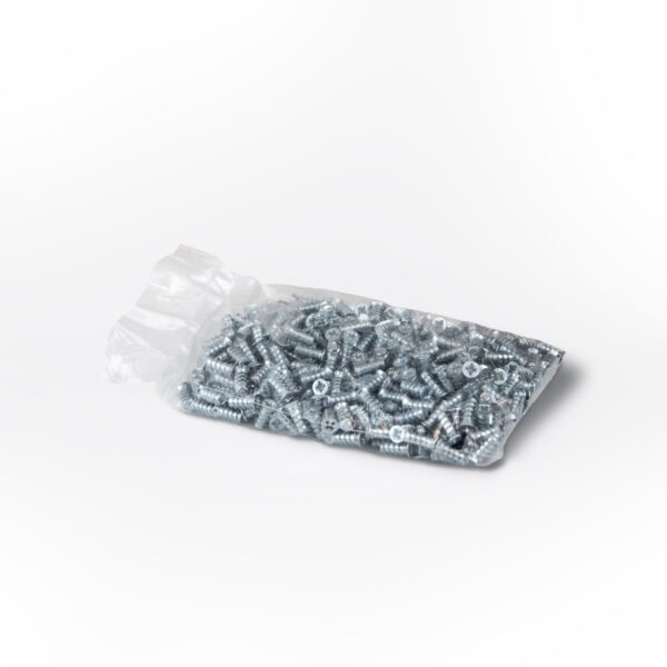 Emuca Lot de 500 vis, tête plate Pozidrive, diamètre 6.2mm, 13mm, Euro, acier, zingué – Image 3
