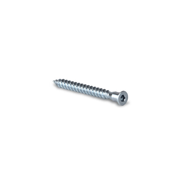Emuca Lot de 500 vis autotaraudeuses à tête plate, diamètre 5mm, 50mm, acier zingué – Image 2