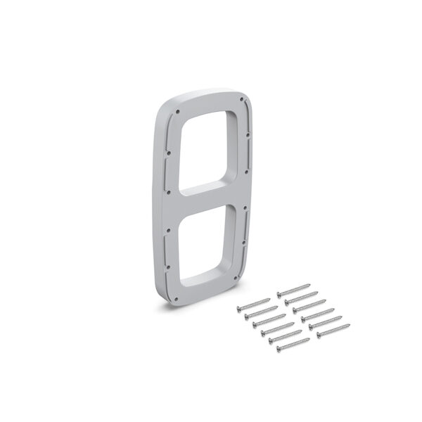 Emuca Jeu de d'inserts latéraux pour cintre Sling, Plastique, Peint en aluminium