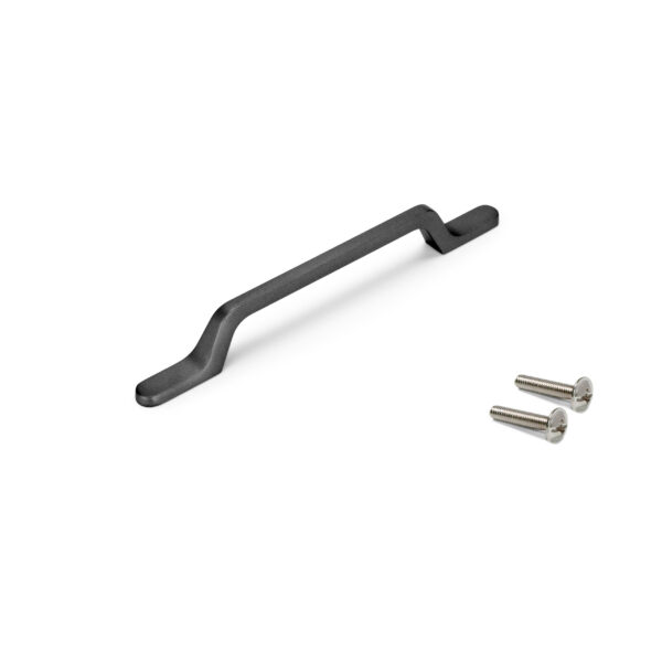 Emuca Lot de 5 poignées pour meubles Osaka, L225mm, entraxe 160mm, Aluminium, Gris foncé – Image 6