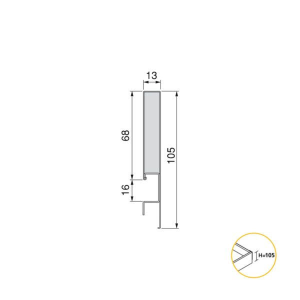 Emuca Tiroir extérieur Concept 30kg hauteur 105mm, profondeur 500mm, Acier, Peint en blanc – Image 7