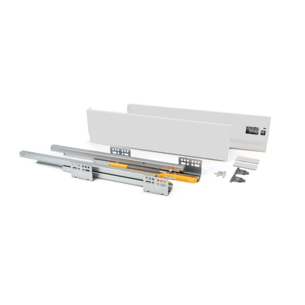 Emuca Tiroir extérieur Concept 30kg hauteur 138mm, profondeur 350mm, Acier, Peint en blanc