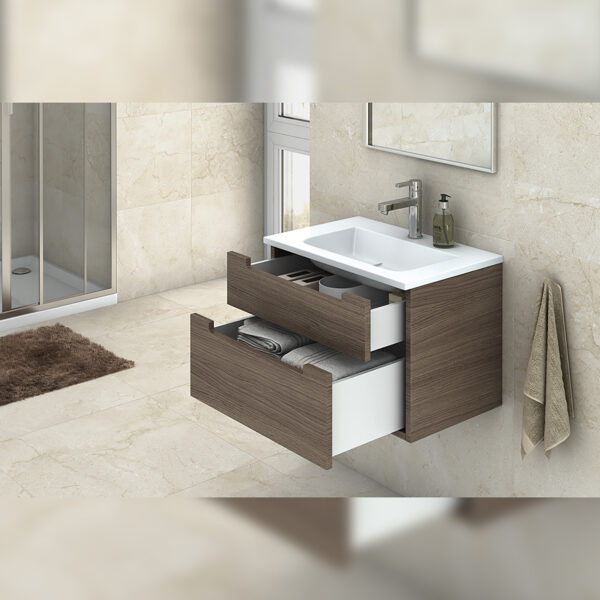 Emuca Tiroir extérieur Concept 30kg hauteur 105mm, profondeur 300mm, Acier, Peint en blanc – Image 2