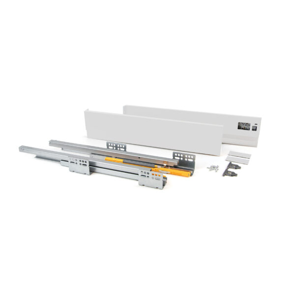 Emuca Tiroir extérieur Concept 30kg hauteur 105mm, profondeur 300mm, Acier, Peint en blanc