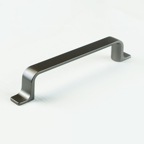 Emuca Lot de 20 poignées pour meubles Kobe, L164mm, entraxe 128mm, Zamak, Titane – Image 2