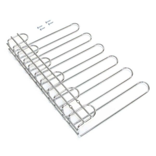 Emuca Porte-verres pour meubles Supra 5 rangées, longueur 320mm, Acier, Chromé