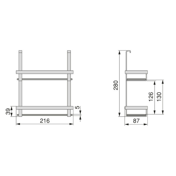 Emuca Porte-bocaux à épices Titane, acier, gris anthracite – Image 14