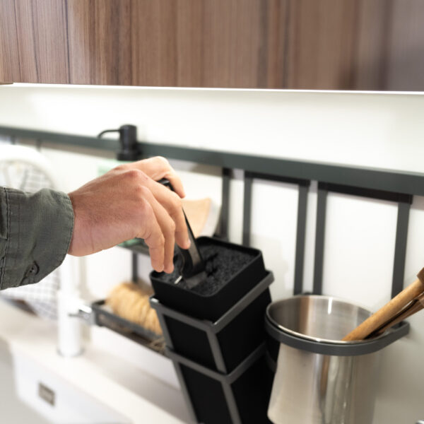 Emuca Porte-bocaux à épices Titane, acier, gris anthracite – Image 7