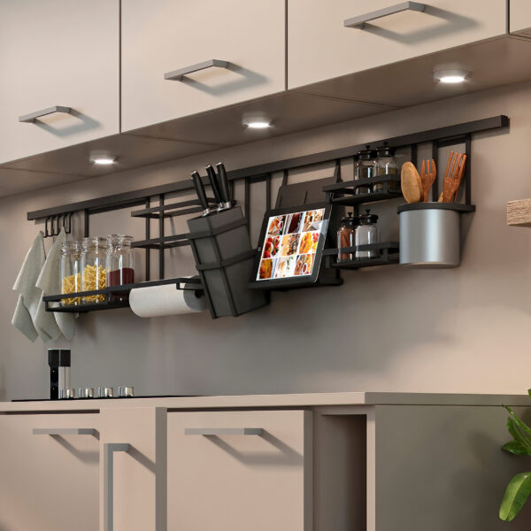 Emuca Porte-bocaux à épices Titane, acier, gris anthracite – Image 9