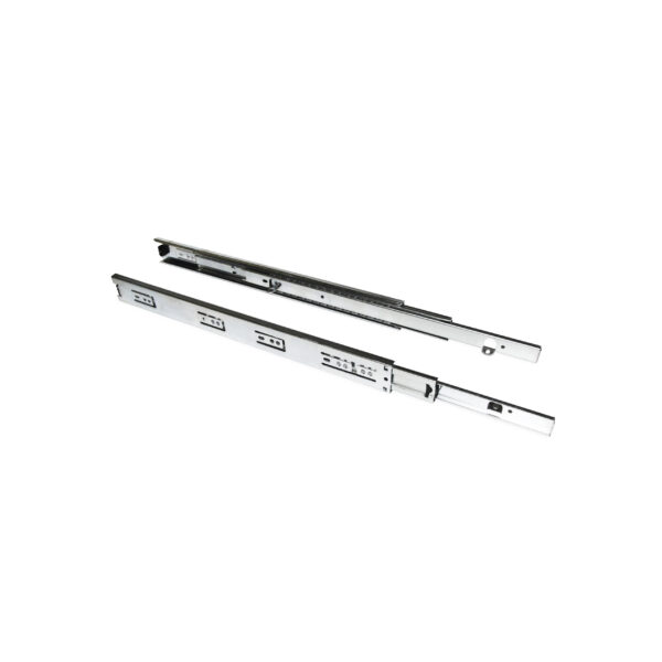 Emuca Jeu de coulisses à billes à sorties totale avec supports, hauteur 45mm, longueur 600mm, Acier, Zingué – Image 3