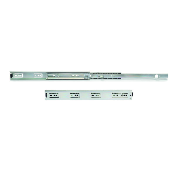 Emuca Jeu de coulisses à billes à sorties totale avec supports, hauteur 45mm, longueur 300mm, Acier, Zingué