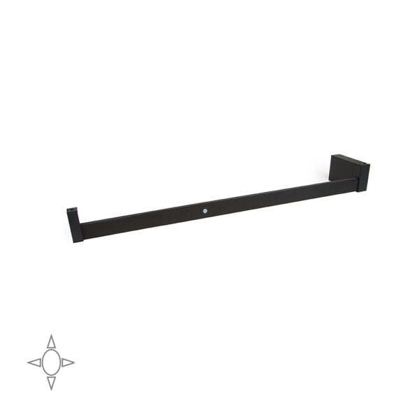 Emuca barre de penderie pour armoire Castor avec lumière LED, batterie amovible et détecteur de mouvement, 558, Peint en moka