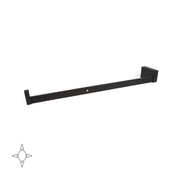 Emuca barre de penderie pour armoire Castor avec lumière LED, batterie amovible et détecteur de mouvement, 708, Peint en moka